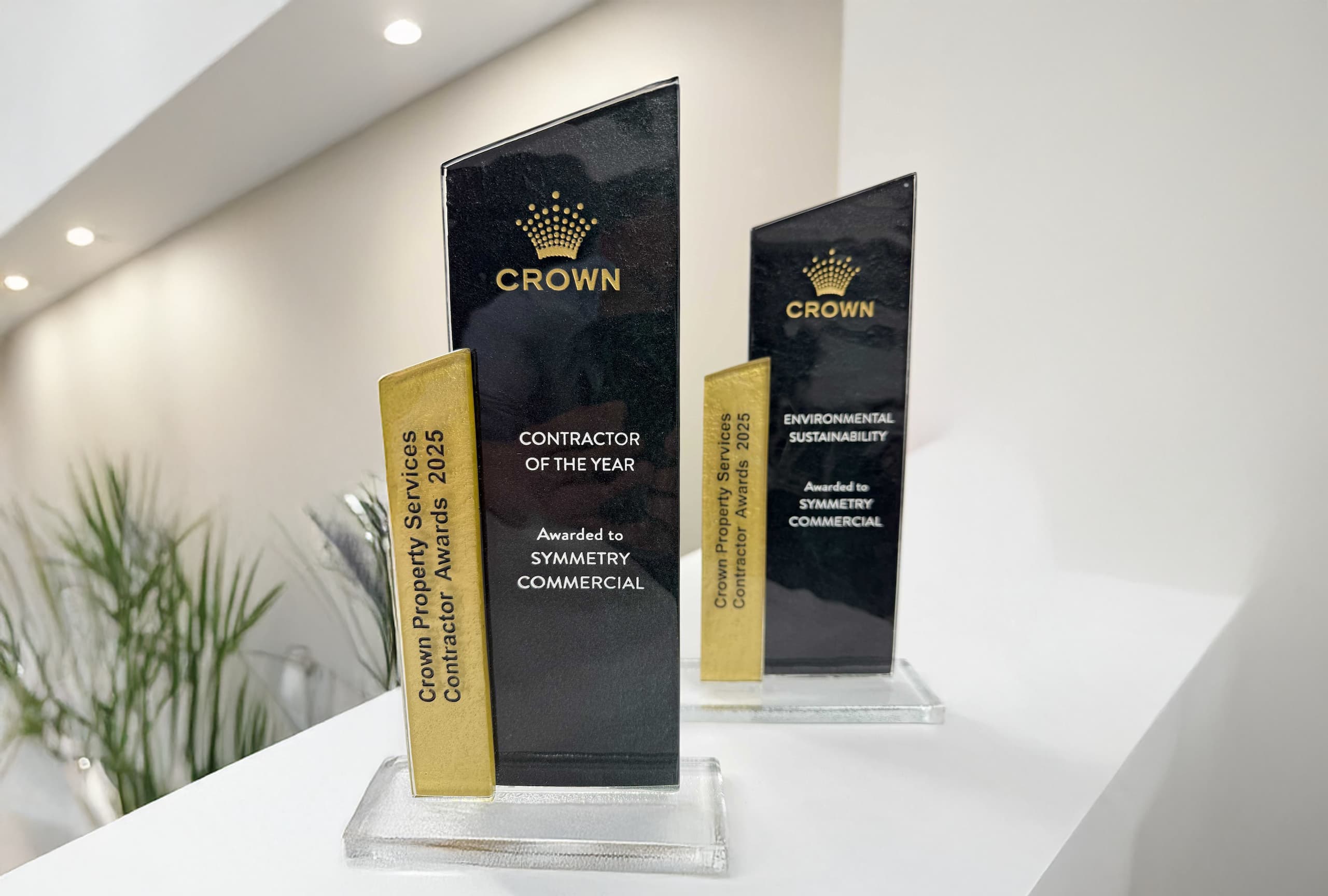 Symmetry Commercial Wins Two Prestigious Awards at Crown Property Services Contractor Awards 2025